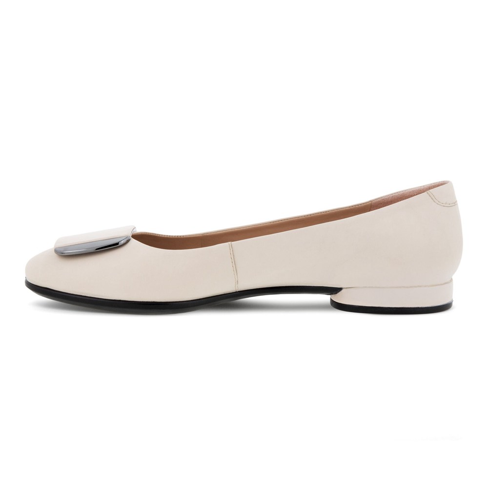 ECCO Womens Ballerinas Beige - Anal Shoes - KSL-308965